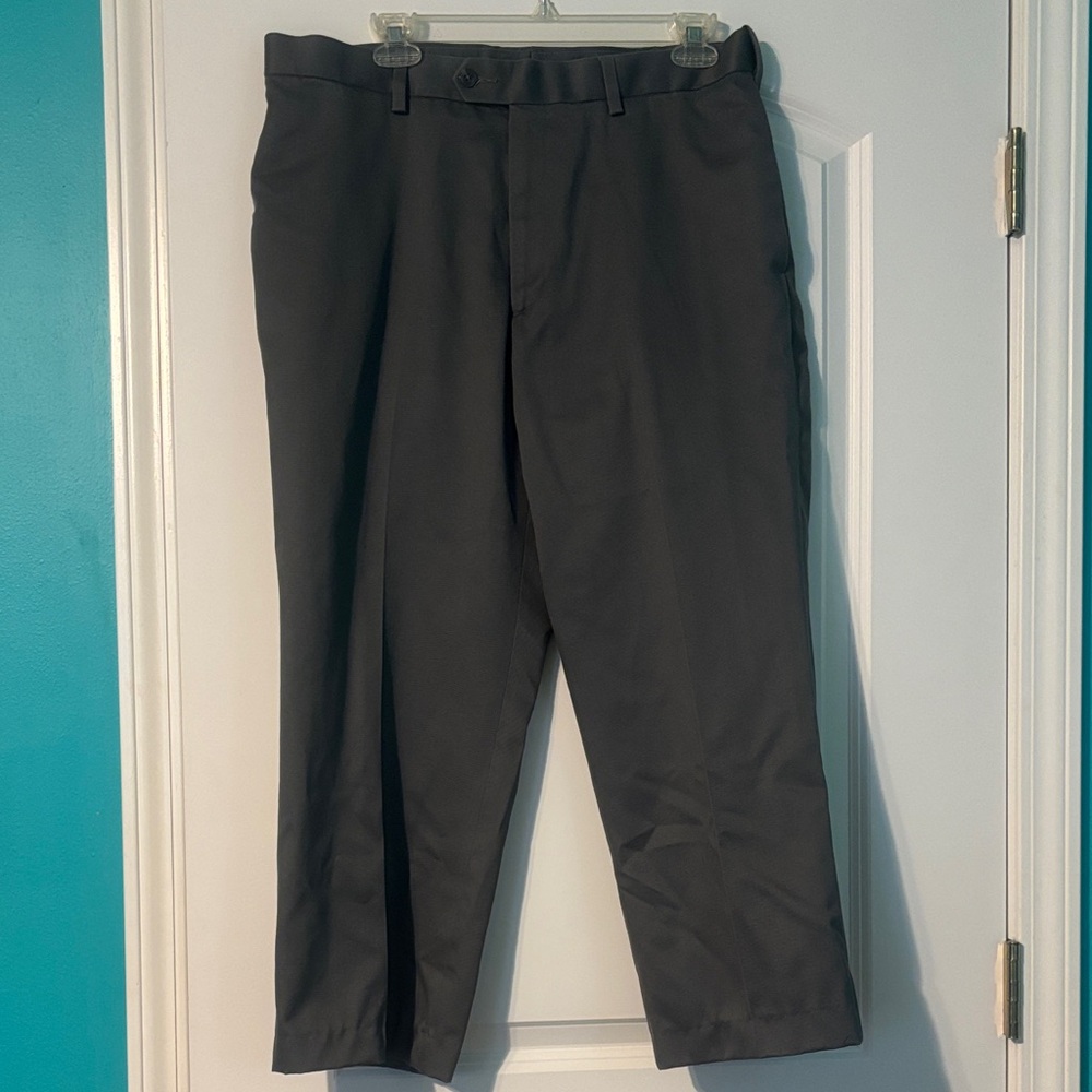 Perry Ellis Size 34 short Charcoal Dress Pants